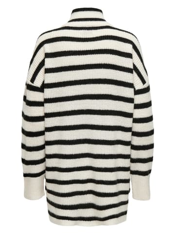ONLY Pullover in Creme/ Schwarz