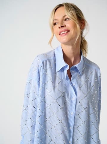 ONLY Blouse lichtblauw/wit