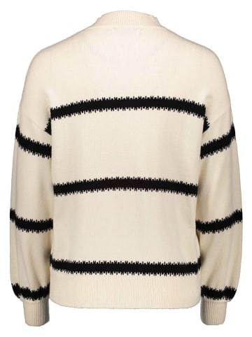 ONLY Pullover in Creme/ Schwarz