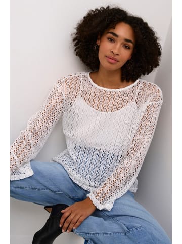 Kaffe Pullover in Weiß