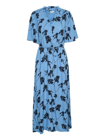 Kaffe Jurk blauw/zwart