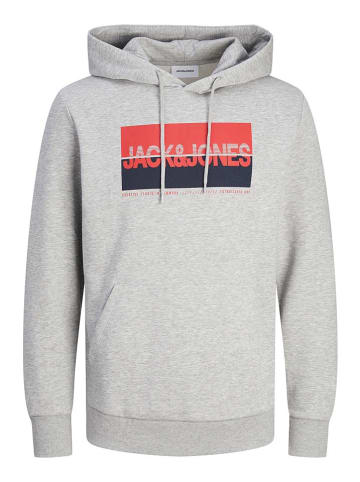 Jack & Jones Hoodie "Nolan" in Hellgrau