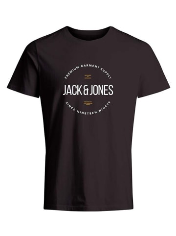 Jack & Jones Koszulka "Blaaston" w kolorze czarnym