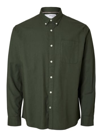 SELECTED HOMME Hemd - Regular fit - in Dunkelgrün