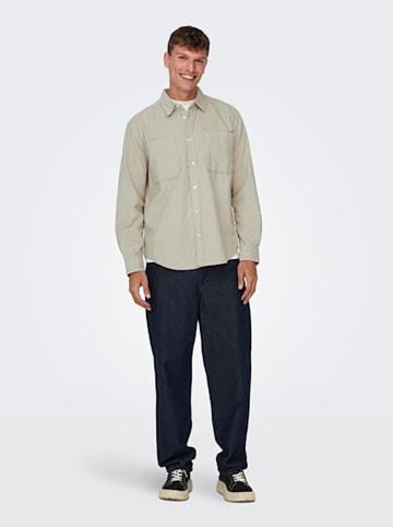 ONLY & SONS Blouse - regular fit - beige