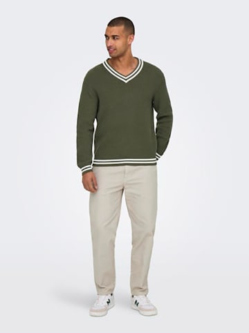ONLY & SONS Trui kaki