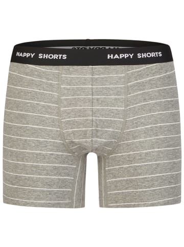 Happy Shorts 2er-Set: Boxershorts Hellgrün/ Grau