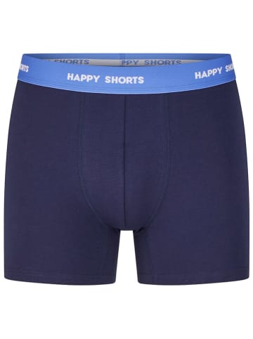 Happy Shorts 3er-Set: Boxershorts in Dunkelblau/ Blau/ Türkis