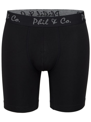 Phil & Co. Berlin 4er-Set: Boxershorts in Schwarz/ Dunkelgrau/ Khaki