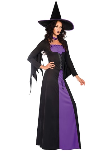 Carnival Party 3-częściowy kostium "Witch" w kolorze fioletowo-czarnym