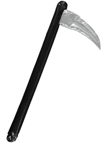 amscan Nadmuchiwana kosa w kolorze srebrno-czarnym - dł. 60 cm