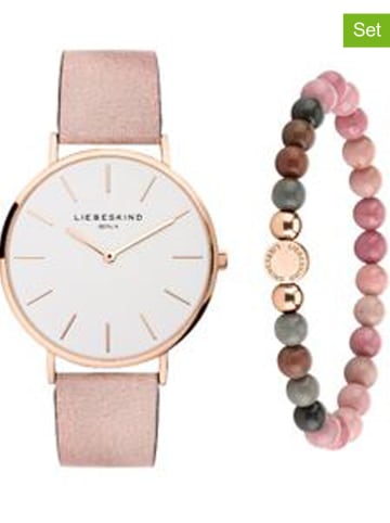 Liebeskind 2tlg. Schmuckset: Quarzuhr und Armband