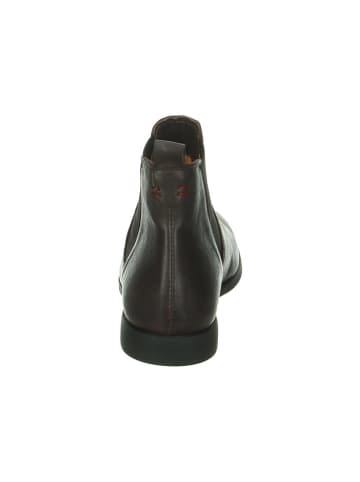 Think! Leren chelseaboots bruin
