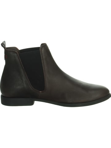 Think! Leren chelseaboots bruin