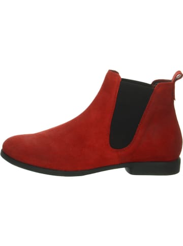 Think! Leder-Chelsea-Boots in Rot
