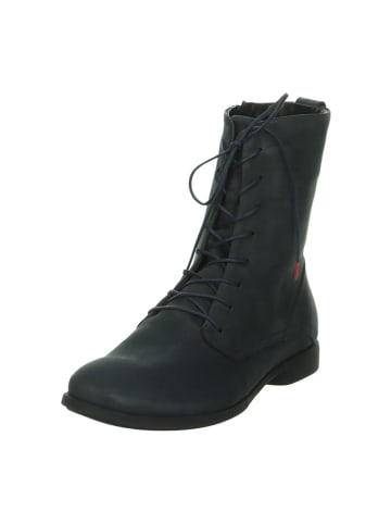 Think! Leren boots donkerblauw