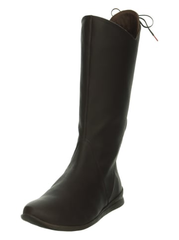 Think! Leder-Stiefel in Braun