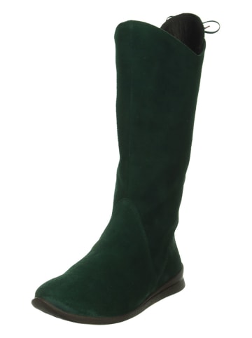 Think! Leder-Stiefel in Grün