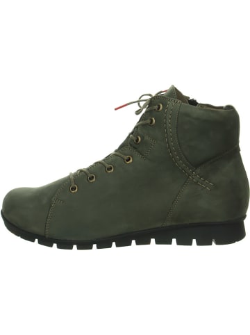 Think! Leder-Boots in Khaki