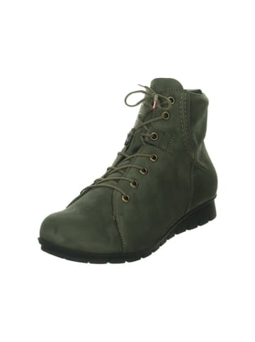 Think! Leren boots kaki