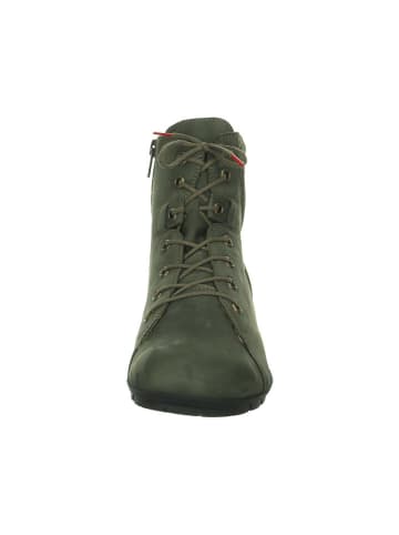 Think! Leder-Boots in Khaki