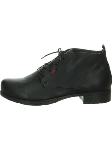 Think! Leder-Ankle-Boots in Schwarz