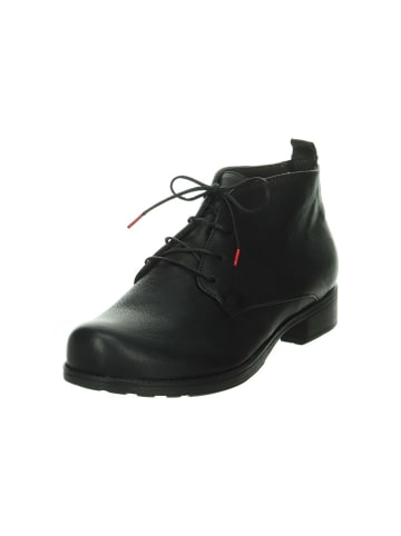Think! Leder-Ankle-Boots in Schwarz