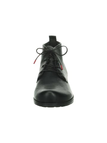 Think! Leder-Ankle-Boots in Schwarz