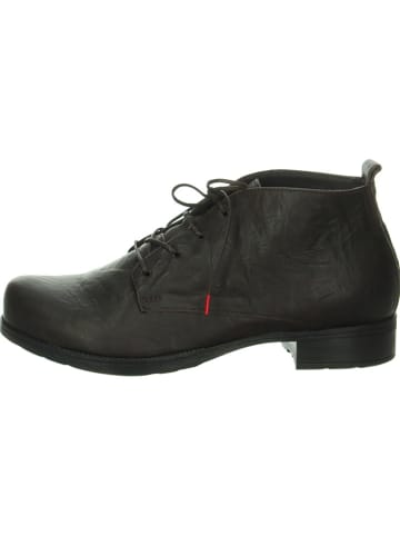 Think! Leder-Ankle-Boots in Braun