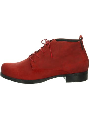 Think! Leder-Ankle-Boots in Rot
