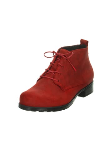 Think! Leren enkelboots rood