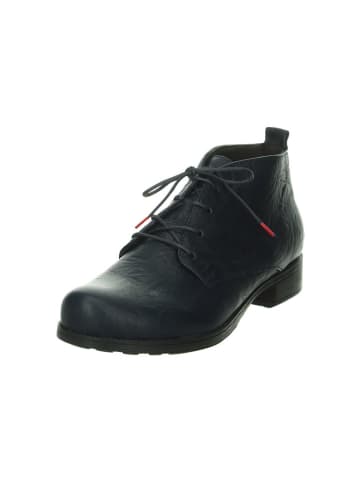 Think! Leren enkelboots donkerblauw