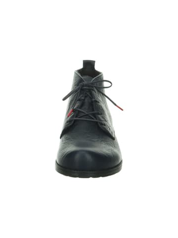 Think! Leren enkelboots donkerblauw