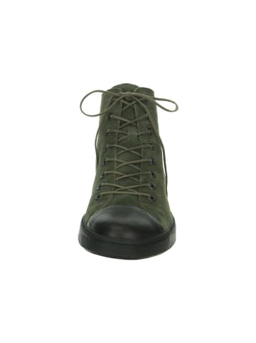 Think! Leren boots kaki