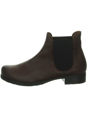Think! Leren chelseaboots bruin