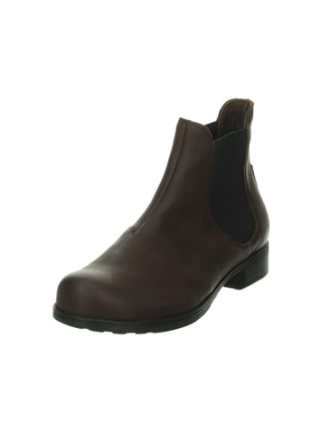 Think! Leren chelseaboots bruin