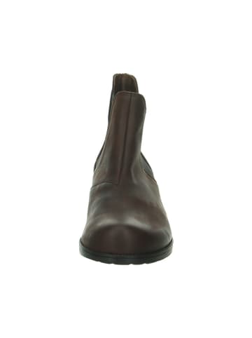 Think! Leren chelseaboots bruin