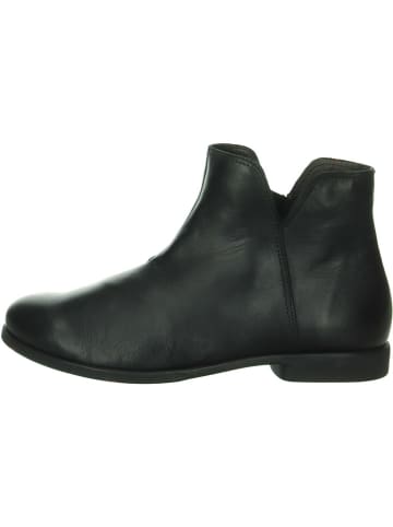 Think! Leder-Ankle-Boots in Schwarz