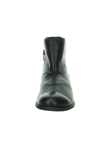Think! Leder-Ankle-Boots in Schwarz