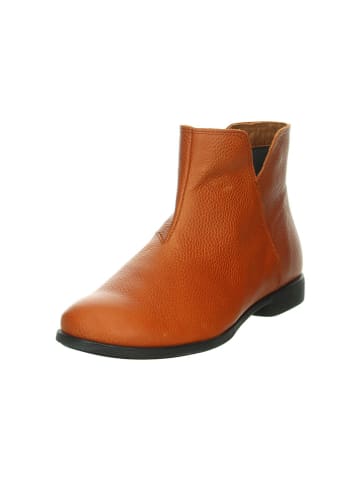 Think! Leren enkelboots lichtbruin