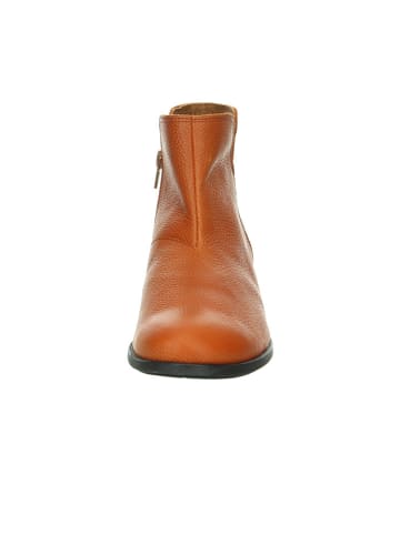 Think! Leren enkelboots lichtbruin