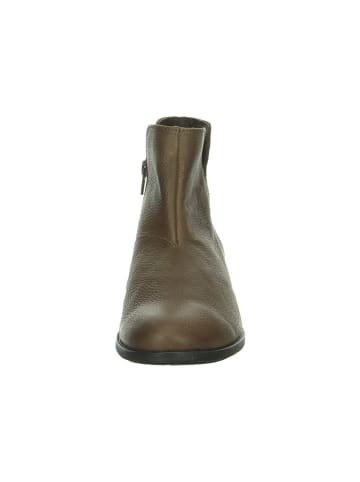 Think! Leren enkelboots bruin
