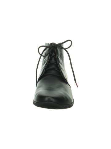 Think! Leder-Ankle-Boots in Schwarz