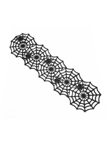 CHAKS Tischläufer in Schwarz - (L)148 x (B)41 cm