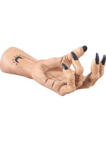 CHAKS Kerzenhalter in Beige/ Schwarz - (B)23 x (H)10 x (T)9,5 cm