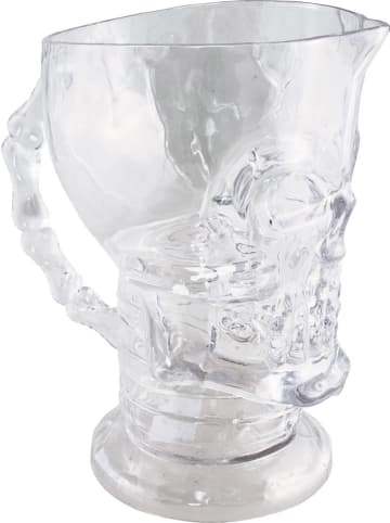 CHAKS Becher "Skull" in Transparent - 1,5 l