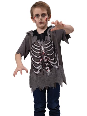 Carnival Party Kostümshirt "Zombie" in Anthrazit