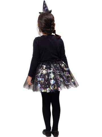 Party x People 2tlg. Halloween-Set "Metallicprint" in Bunt/ Schwarz
