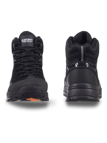Icepeak Skórzane botki turystyczne "Abaco" w kolorze czarnym