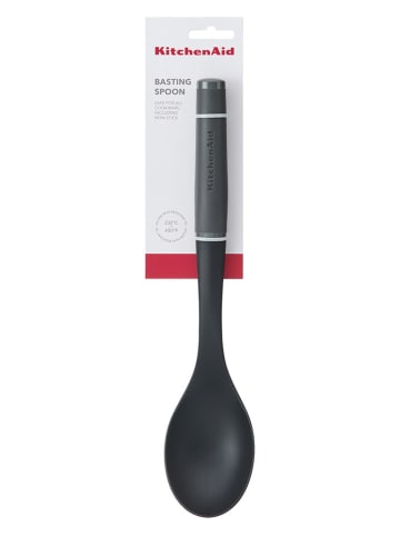 KitchenAid Kochlöffel in Schwarz/ Grau - (L)33,7 cm